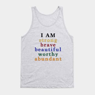 Daily I Am Affirmations Tank Top